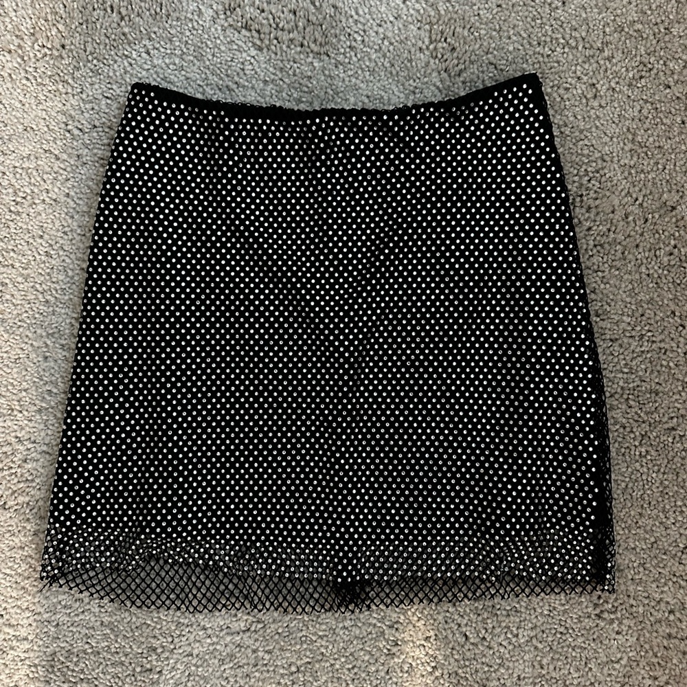 Rhinestone Mini Skirt